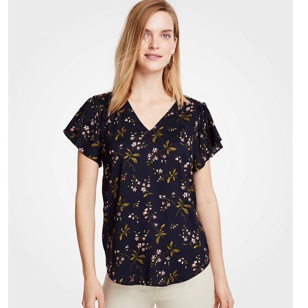 Ann Taylor floral blouse